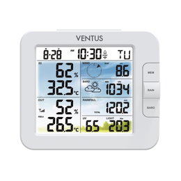 VENTUS digital vejrstation med temperatur og data