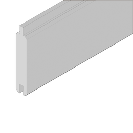 Grå aluminiumsprofil til skydedørssystem Grå aluminiumsprofil med not- og fer-samling