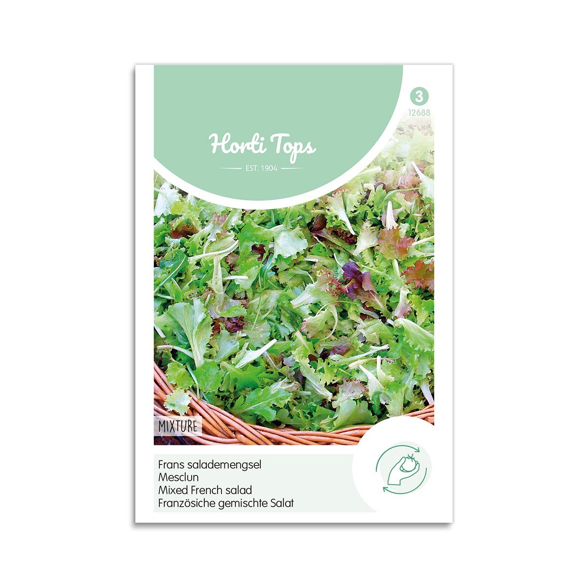 Horti Tops fransk salatblanding frø Frøpose med Horti Tops fransk salatblanding