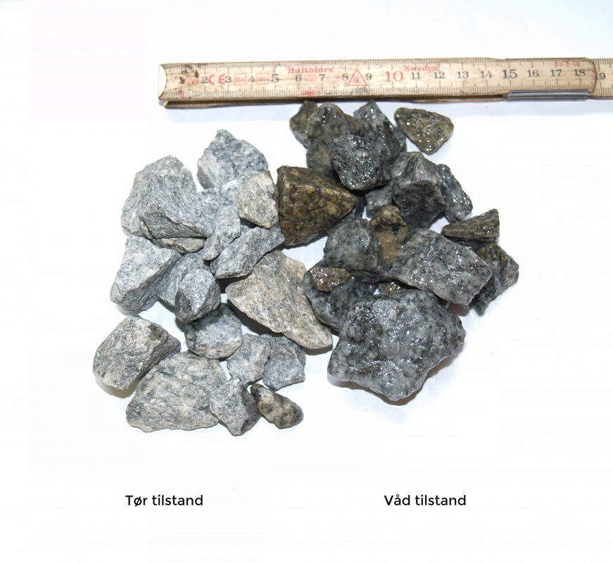 Granitskærver Grå 16/32 - 1000 kg.