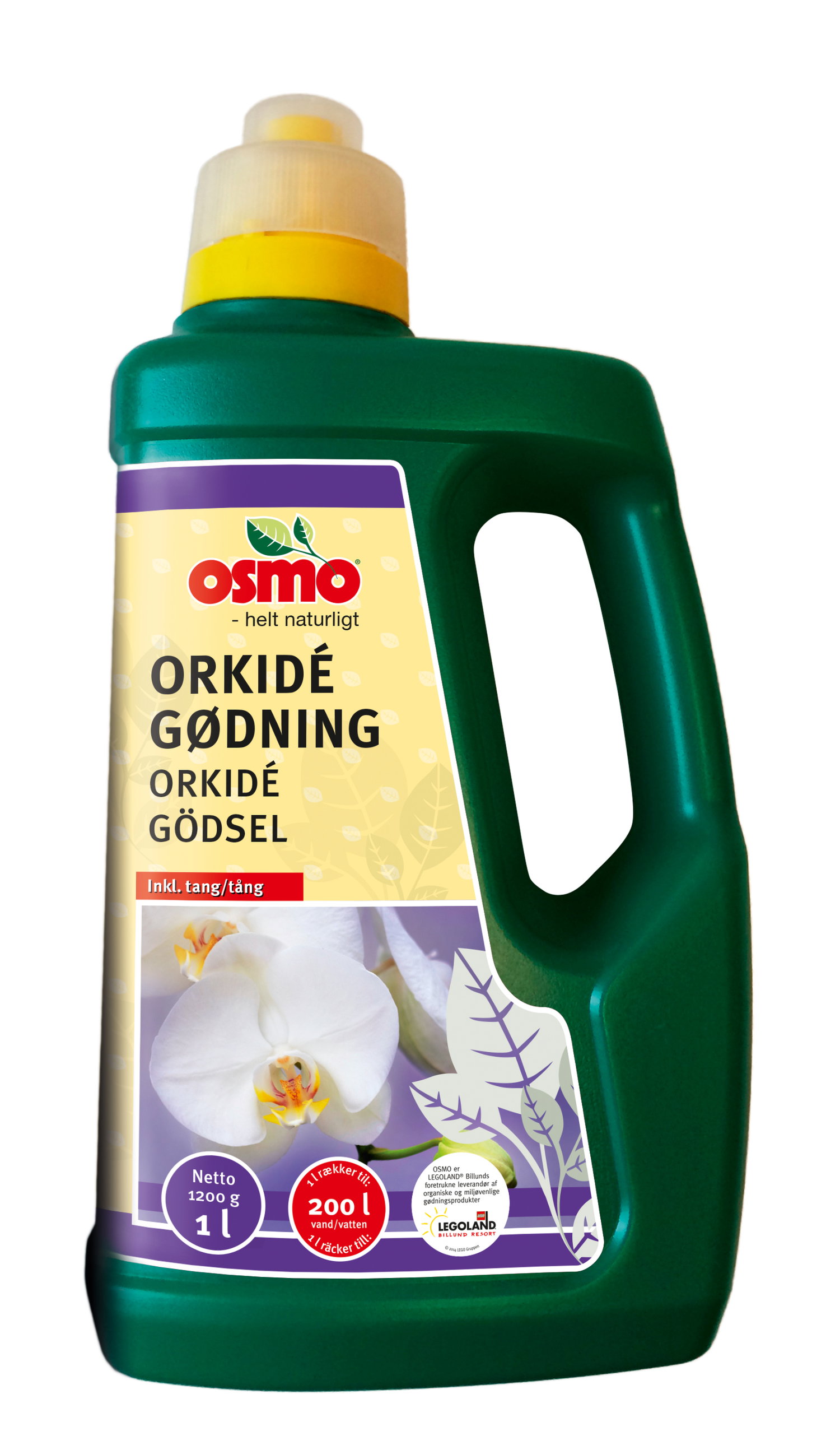 Grøn flaske Osmo orkidé gødning 1 liter