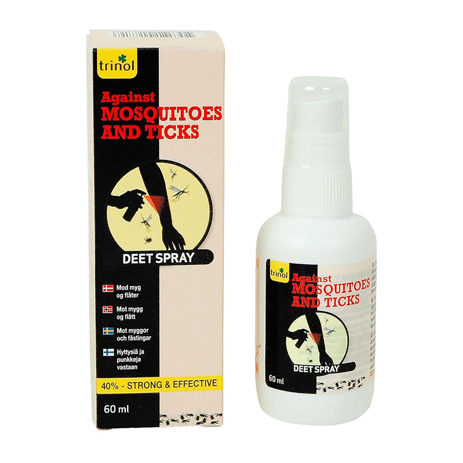 Trinol DEET spray mod myg og flåter, 60 ml