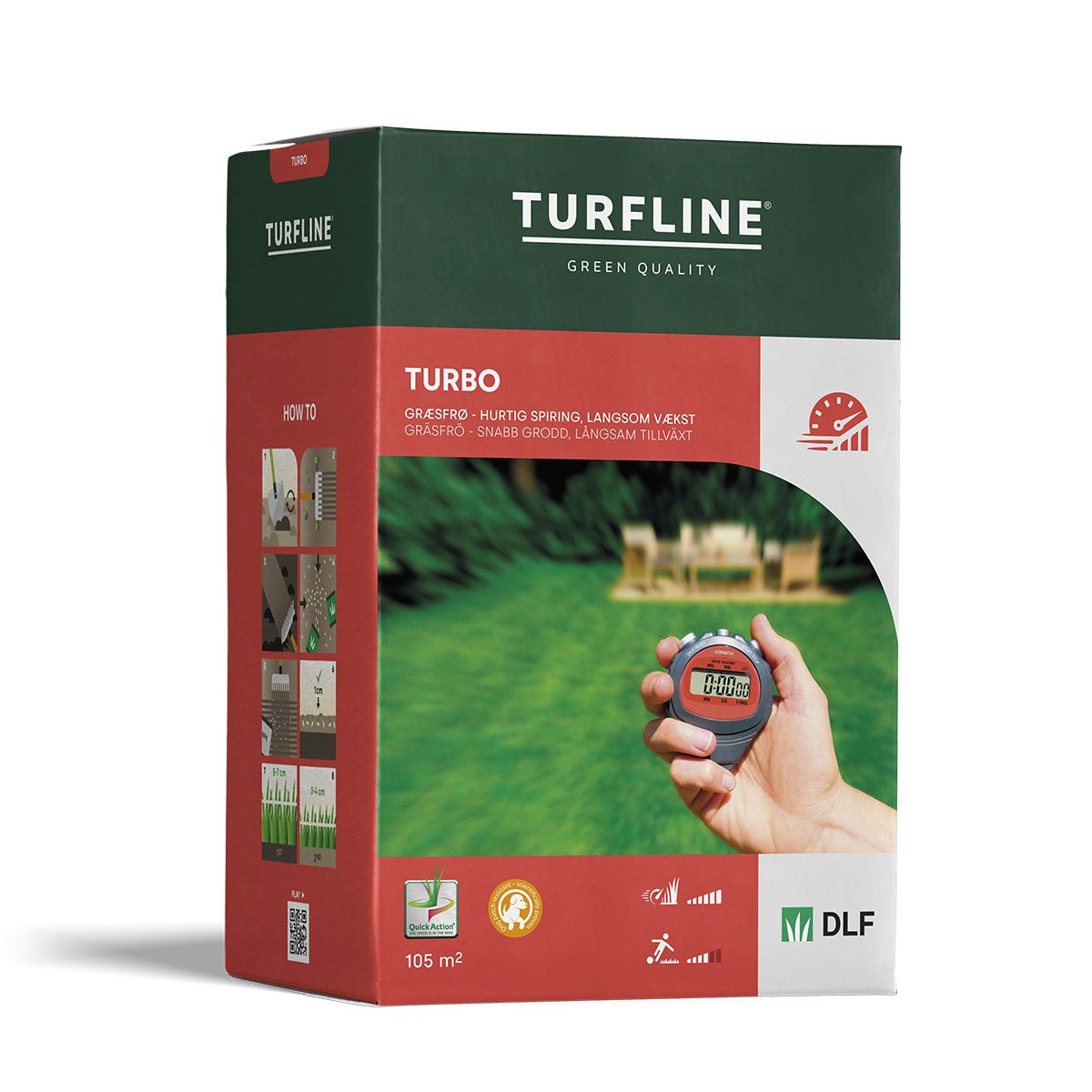 Turfline Turbo græsfrø 105 m² Turfline Turbo græsfrø til hurtig og tæt plæne