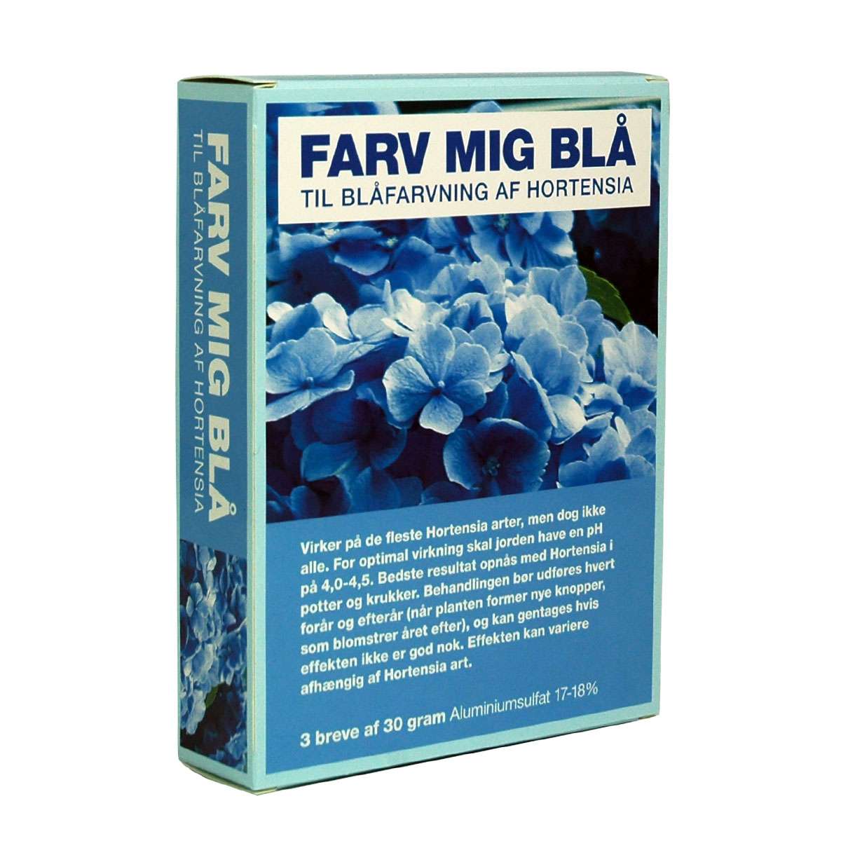 Farv mig blå pulver til blå hortensia