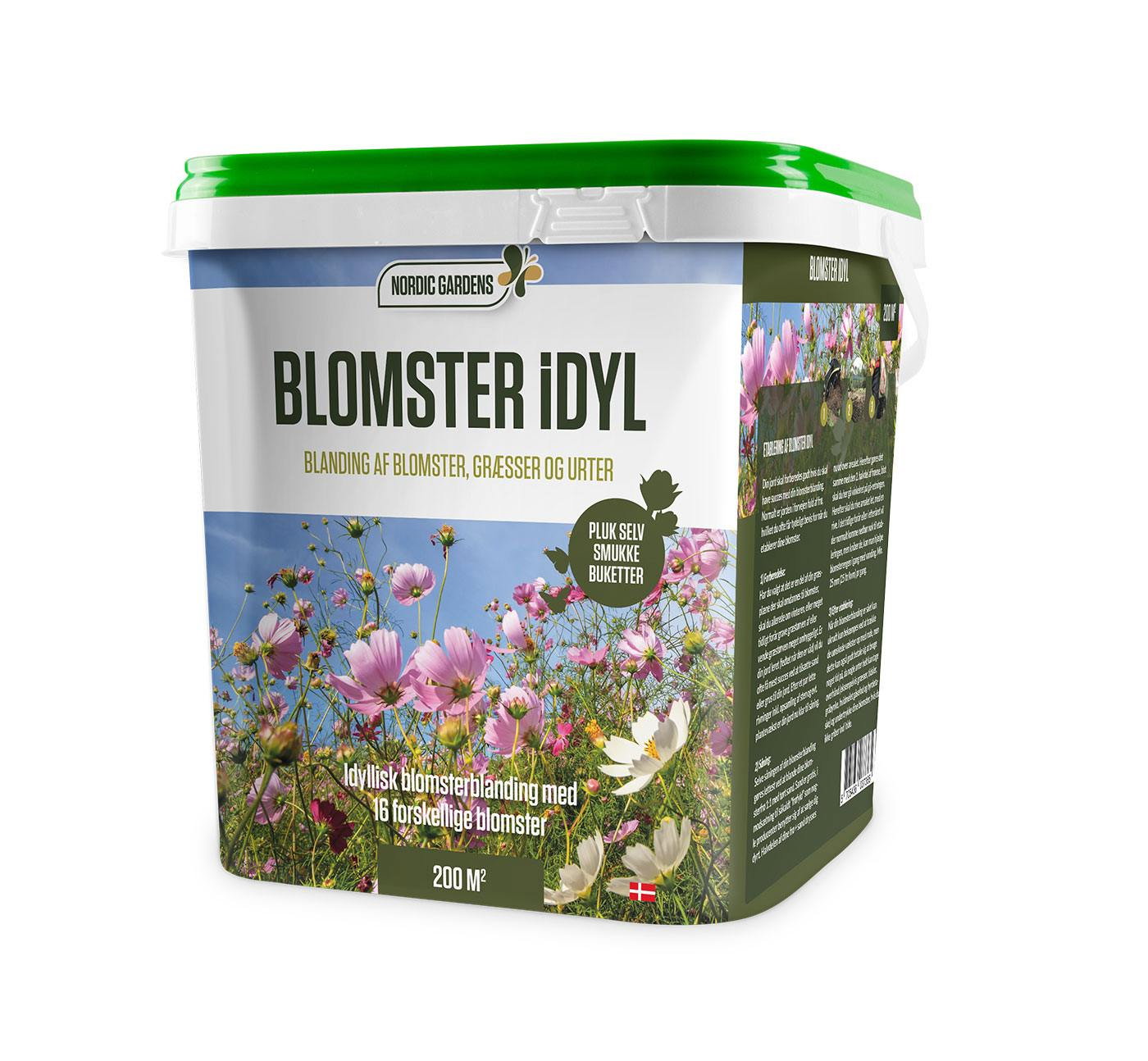 Spand med Nordic Gardens Blomster Idyl blomsterfrø