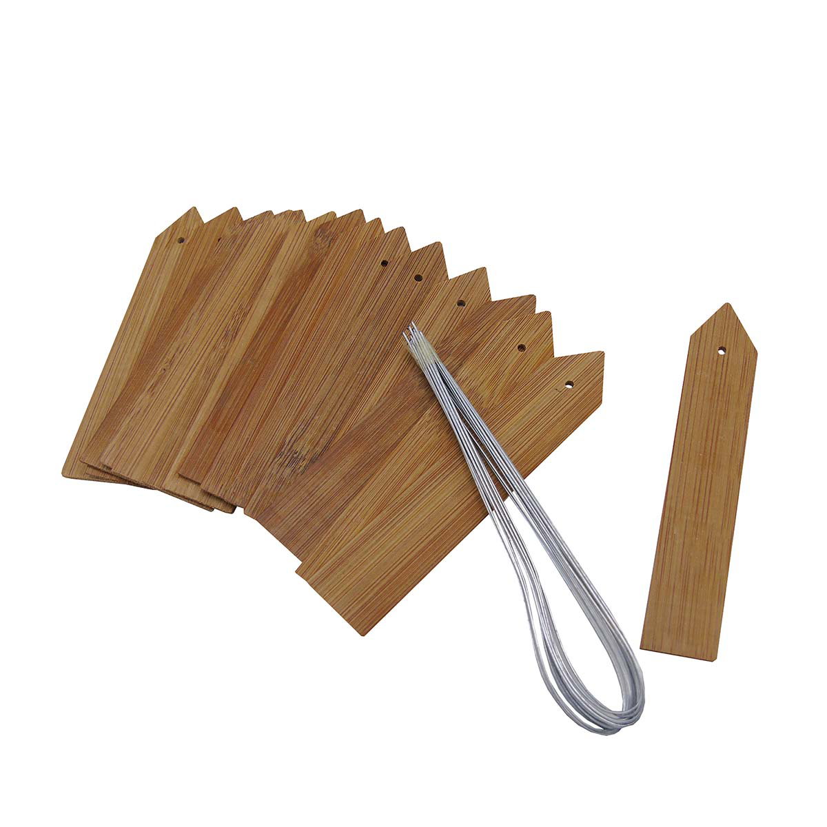 Bambus plantepinde H10 x15 cm - Brun
