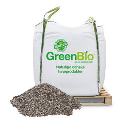 Bigbag med GreenBio granitskærver til haven