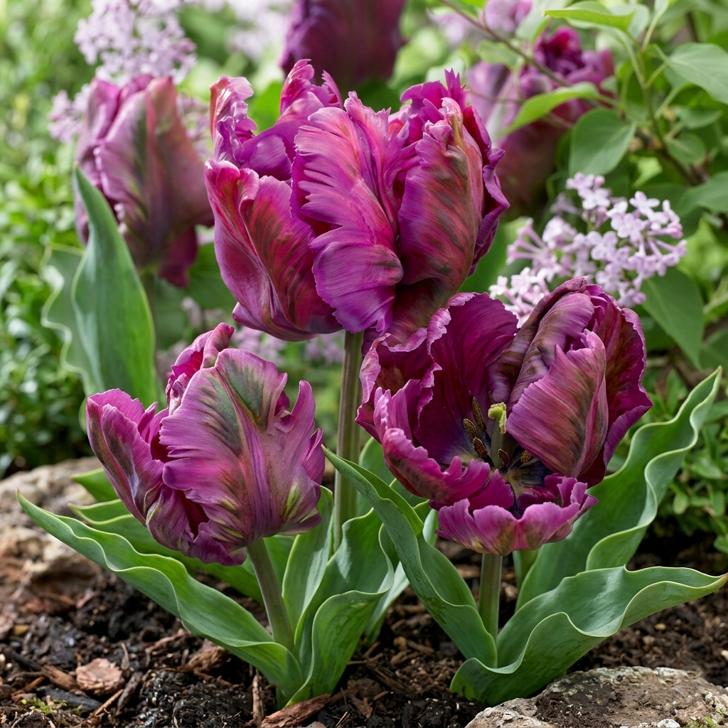Tulipan 'Parrot Negrita'