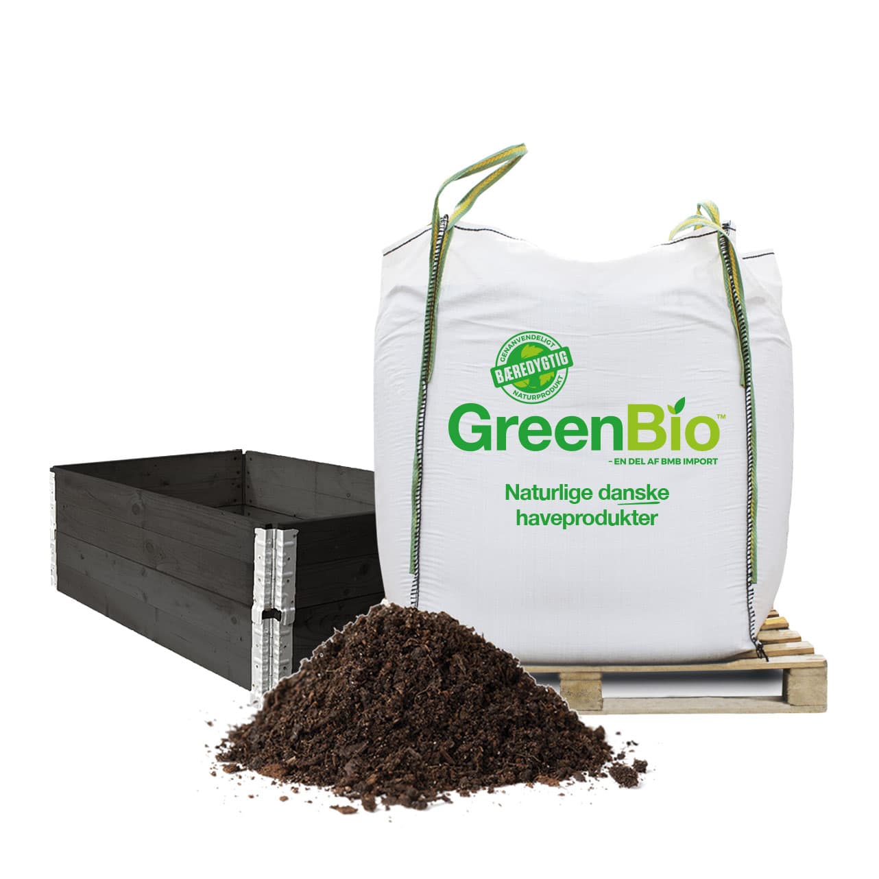 GreenBio havejord i bigbag med højbed