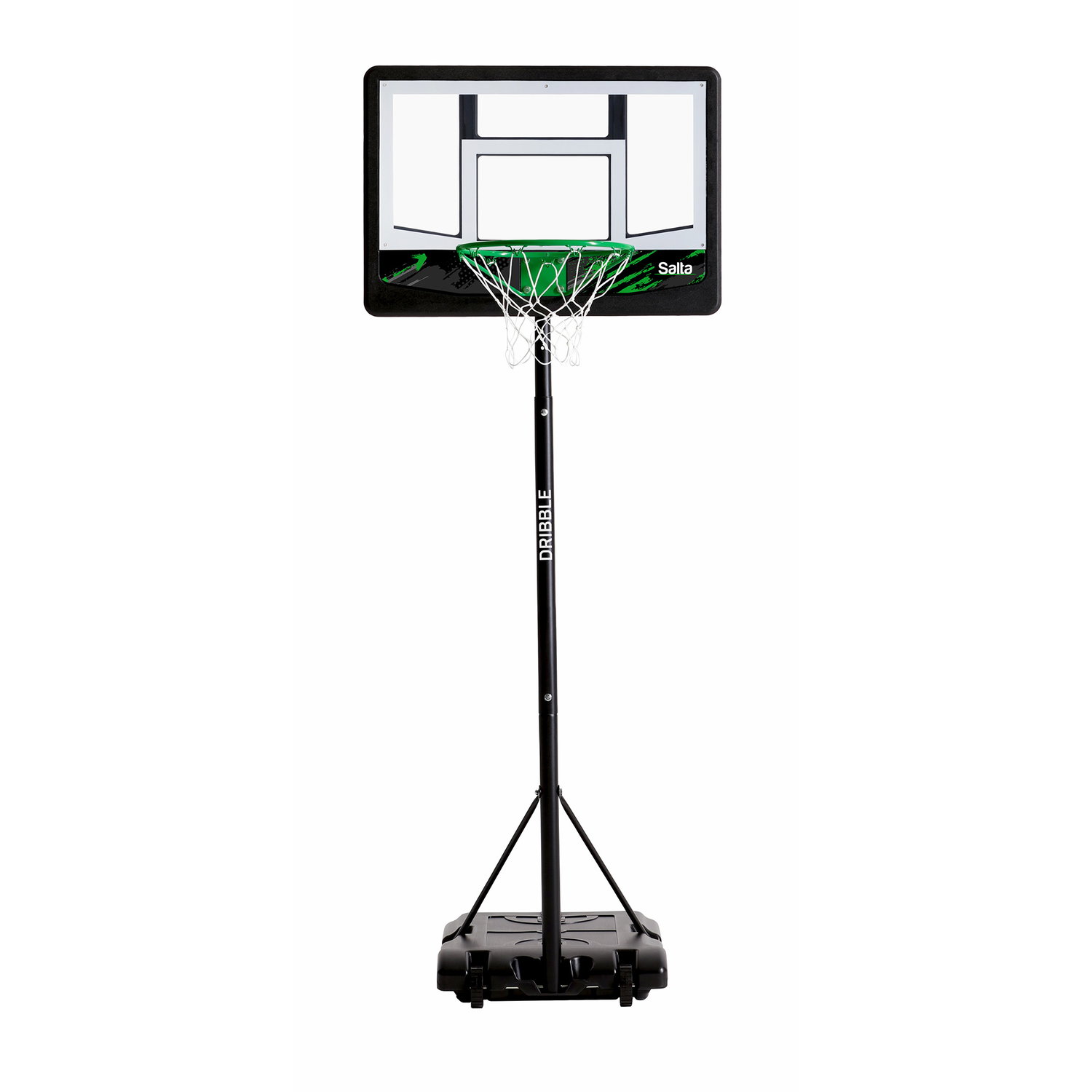 Flytbart basketballstativ med plade og net
