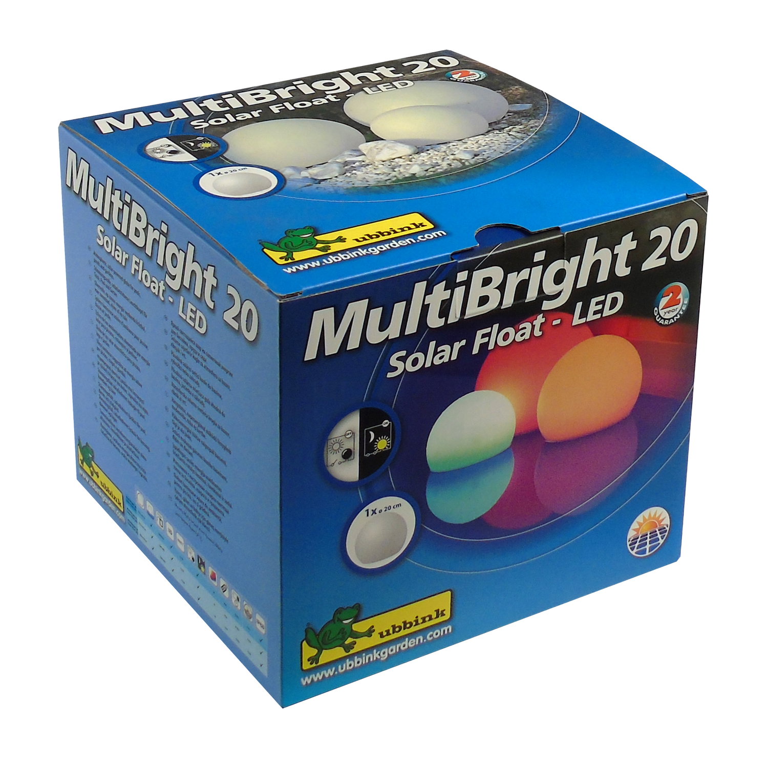 Ubbink MultiBright 20 solcelledrevet LED-flydelampe