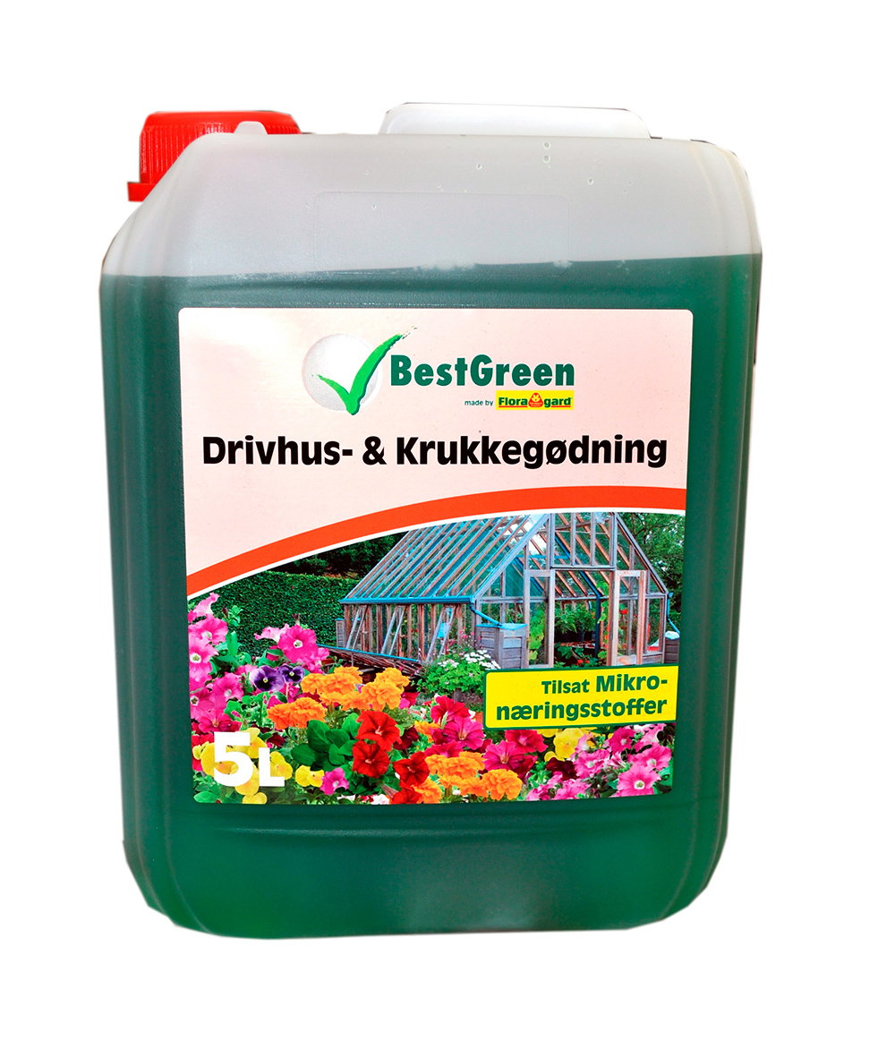 BestGreen flydende drivhus- og krukkegødning 5L dunk