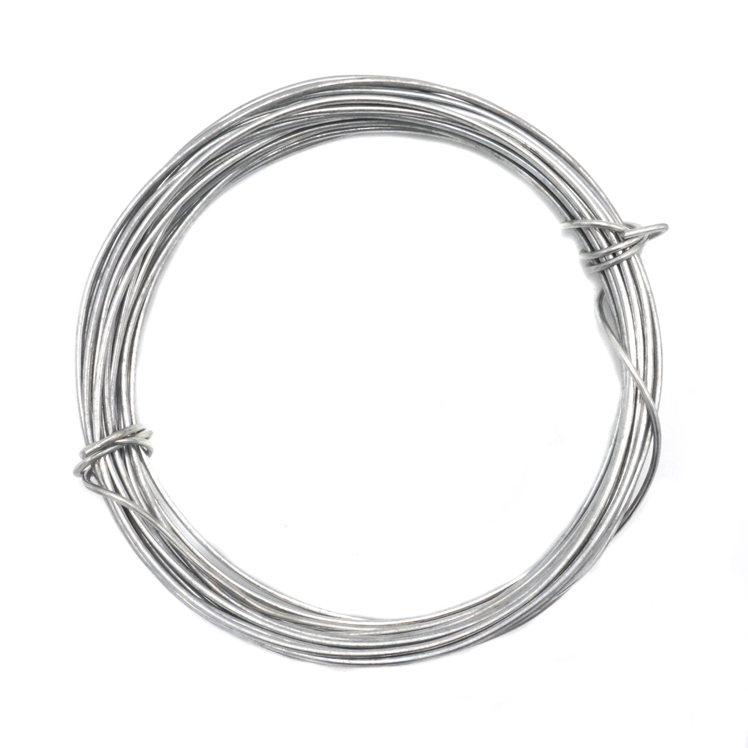 Rulle med Nature galvaniseret hegnstråd Ø2 mm x 10 m i galvaniseret stål, velegnet til fastgørelse af hegn, trådnet og udendørs reparationer