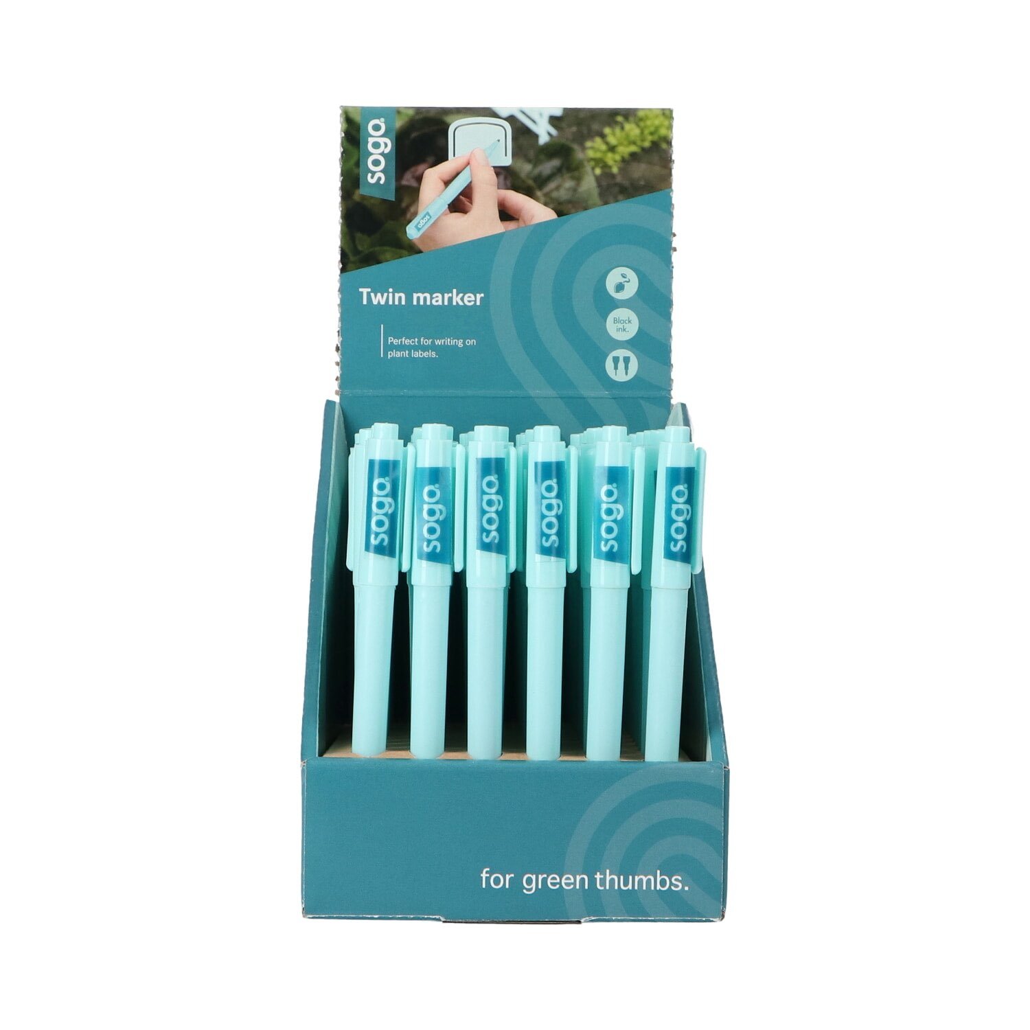 SOGA twin marker penne i display til plantemærker