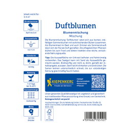 Blomsterblanding Duftblomster 3-4 m² – Kiepenkerl Produktbillede af Blomsterblanding 'Duftblomster' fra Kiepenkerl til 3–4 m²; farverig, velduftende etårig blanding (30–60 cm), blomstrer juni til frost, velegnet som snitblomster og insektvenlig.