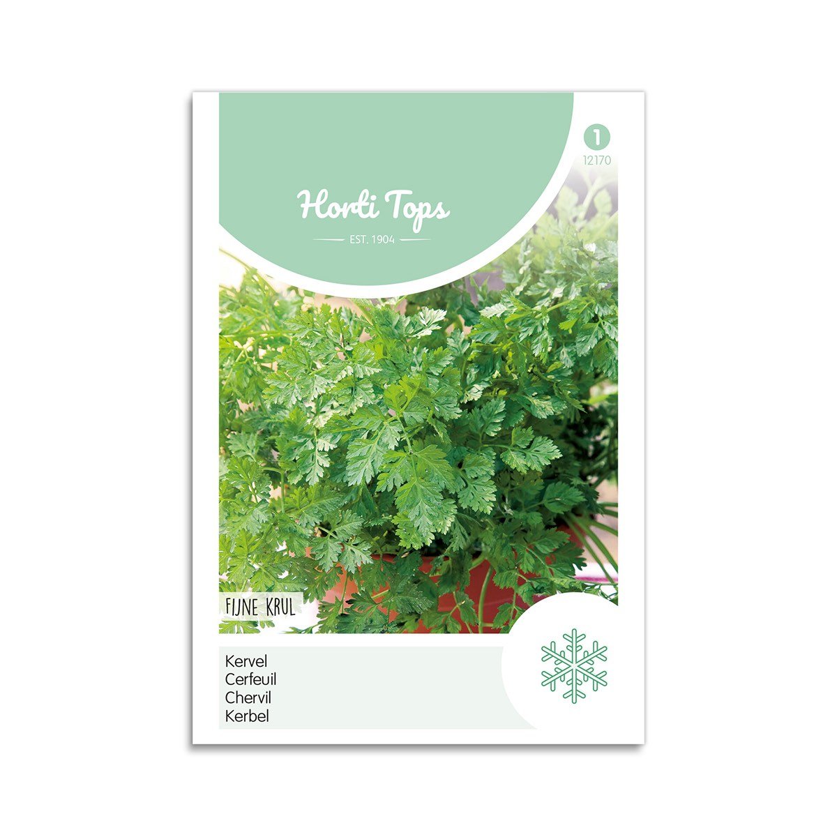 Horti Tops kørvel frø til køkkenhaven Frøpose med Horti Tops kørvel til dyrkning