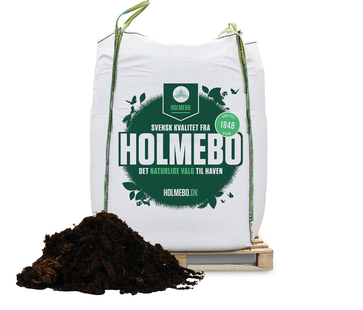 HOLMEBO kompost i bigbag på palle Stor HOLMEBO kompost bigbag med jord på palle