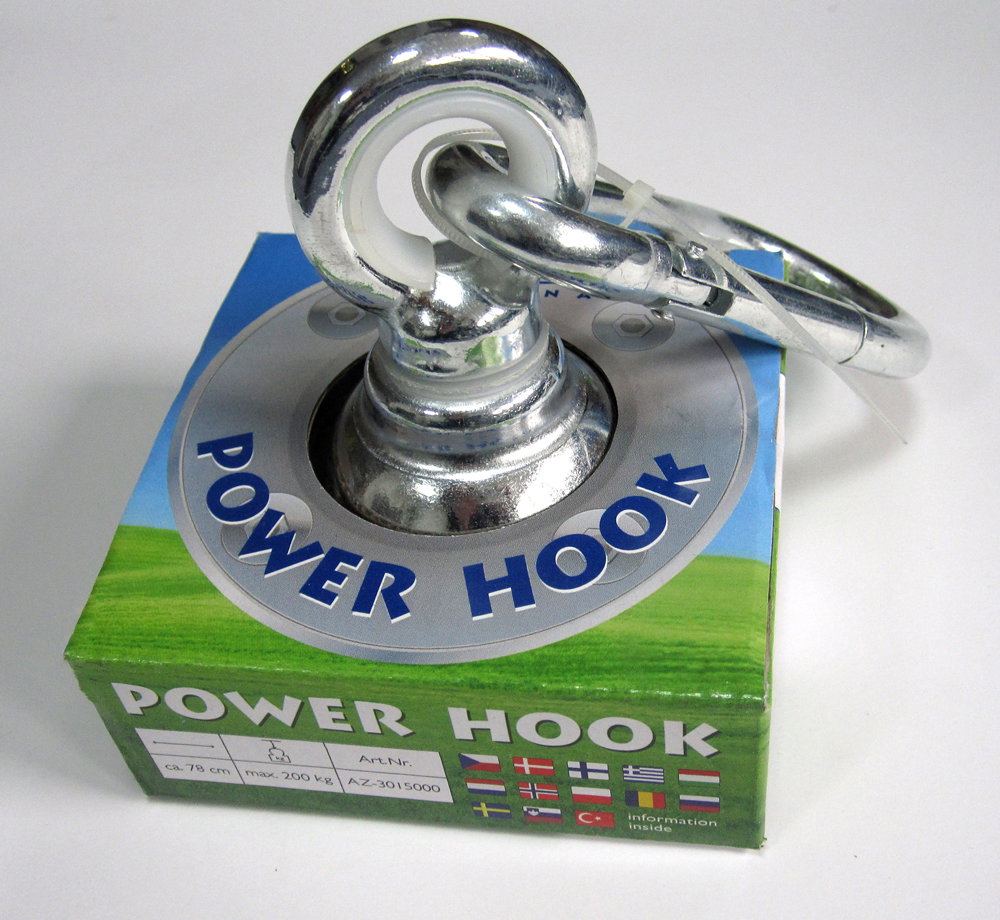Power Hook loftkrog med karabinhage Power Hook kraftig loftkrog med karabinhage på æske