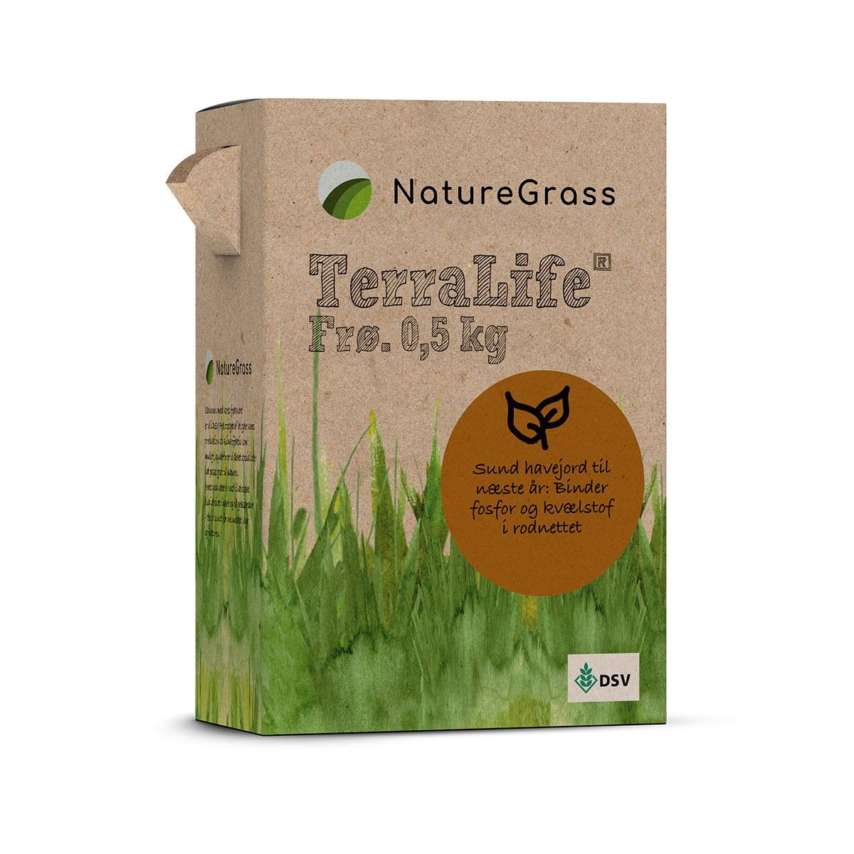 NatureGrass TerraLife frøblanding 0,5 kg pakke